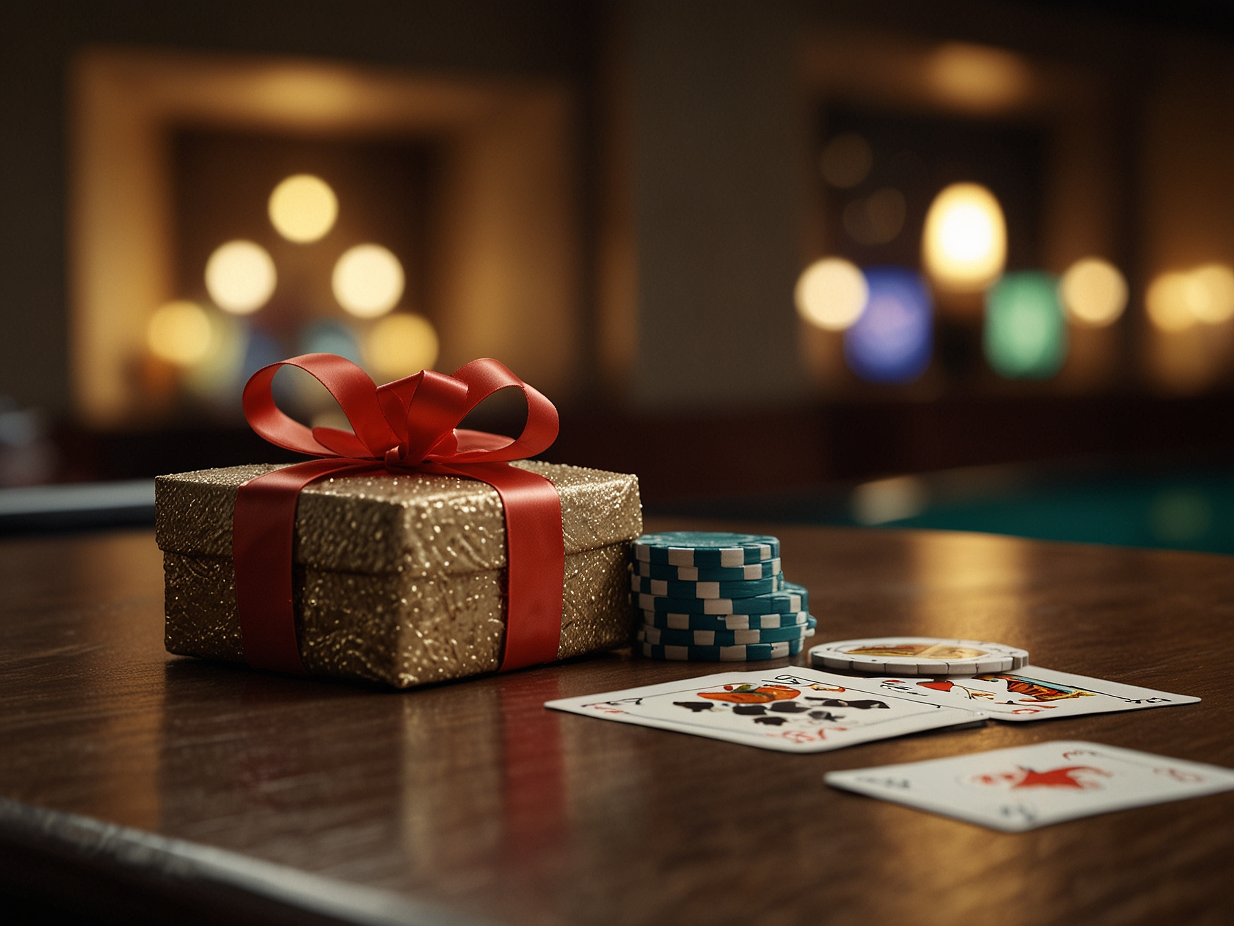 Bonuses hero image with gift and coins