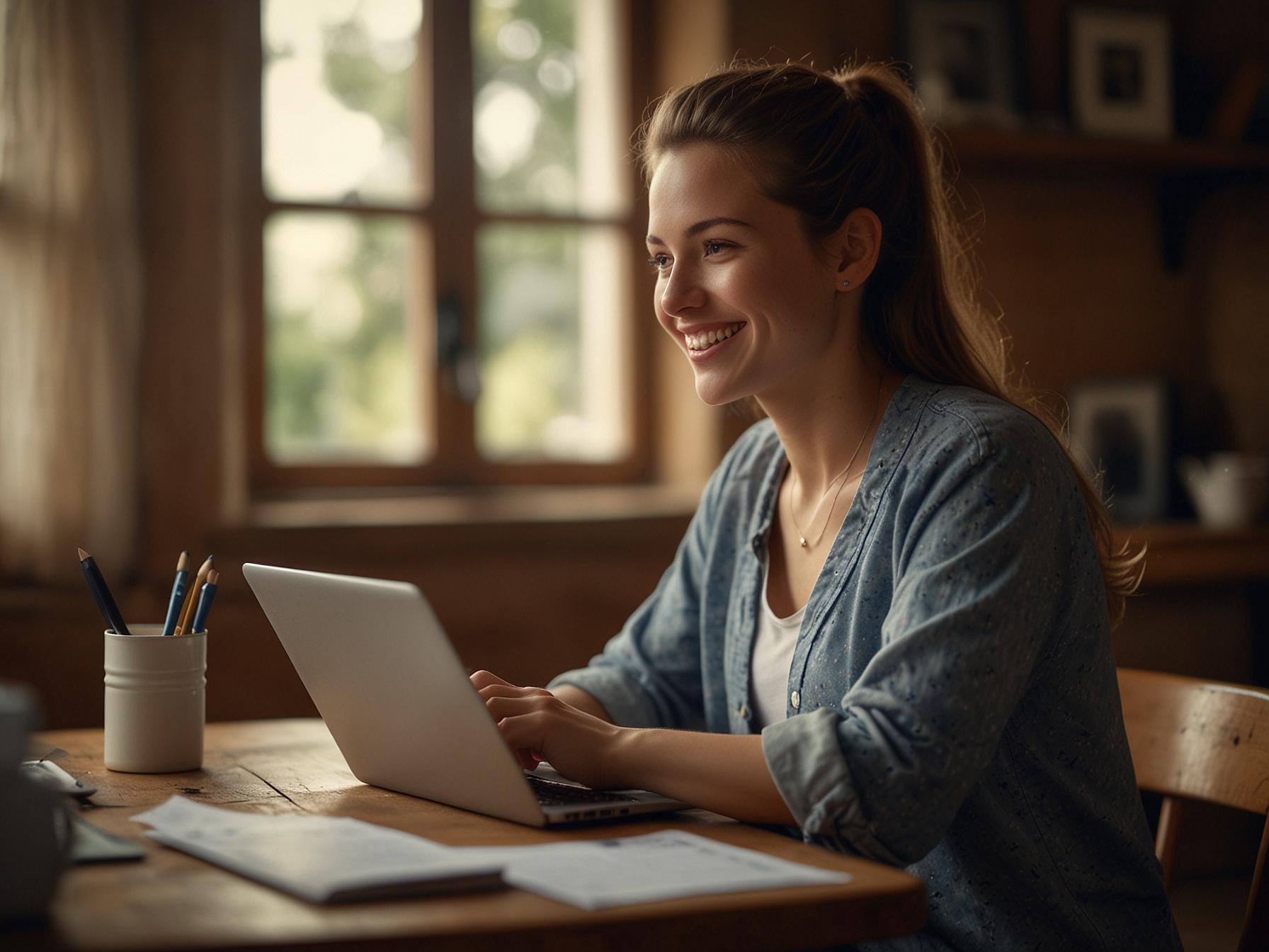 Registration hero image with user signing up